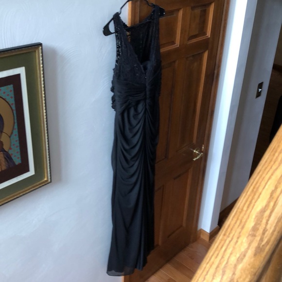 Black David’s Bridal Bridesmaid Gown - Picture 3 of 6